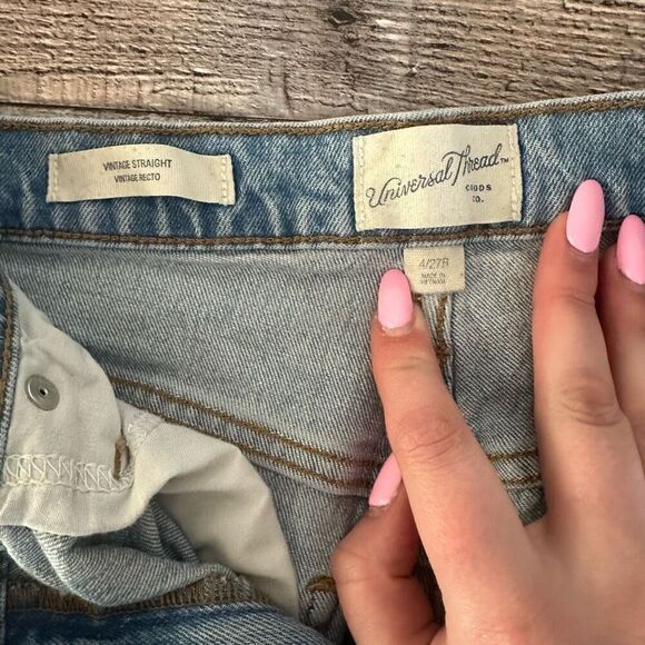 Universal Thread Denim Distressed Hem High Rise | 4/27R - Picture 5 of 6